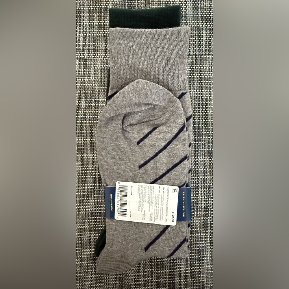Polo by Ralph Lauren Black Socks with Polo Player Design - Picture 4 of 5